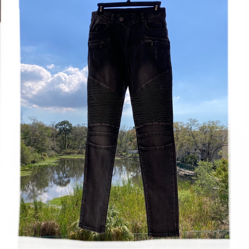 Women's Skinny Jeans Motto /Gray /Sport/Size:8